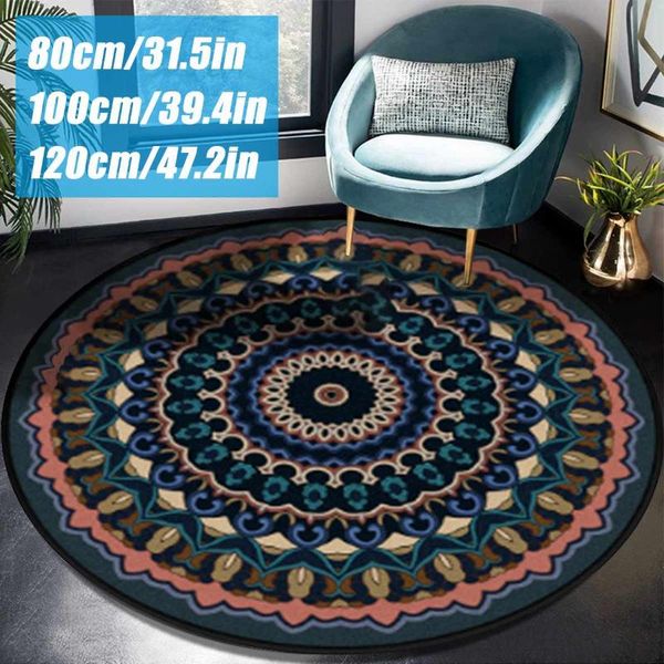 retro mandala style nordic bohemian floor carpet non-slip living room floor mat washable machine large round carpet 3 sizes
retro mandala style nordic bohemian floor carpet non-slip living room floor mat washable machine large round carpet 3 sizes