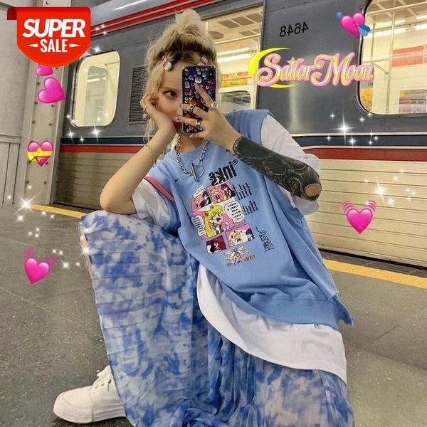 fake two pieces irregular t-shirt 2020 summer new korean cartoon printing shirt short-sleeved o-neck t-shirt women tees #ad3k, White
fake two pieces irregular t-shirt 2020 summer new korean cartoon printing shirt short-sleeved o-neck t-shirt women tees #ad3k, White