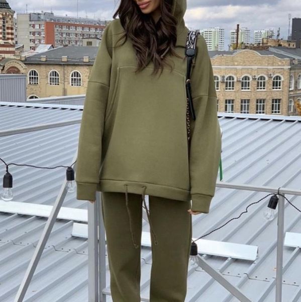 women's two piece pants superaen 2021 autumn winter solid full loose pocket two-piece fashion casual sports suit hoodie pullover, White
women's two piece pants superaen 2021 autumn winter solid full loose pocket two-piece fashion casual sports suit hoodie pullover, White