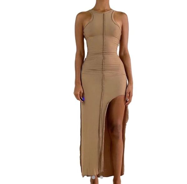 casual dresses xllais khaki knitting bodycon women sleeveless tank vestidos summer ladies soft thin clothes, Black;gray
casual dresses xllais khaki knitting bodycon women sleeveless tank vestidos summer ladies soft thin clothes, Black;gray