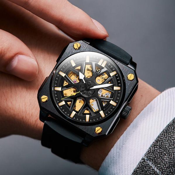 wristwatches men's fully automatic mechanical watch luxury fashion trend waterproof luminous hollow out reloj hombre, Slivery;brown
wristwatches men's fully automatic mechanical watch luxury fashion trend waterproof luminous hollow out reloj hombre, Slivery;brown