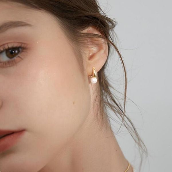hoop & huggie elegant fashion metal copper artificial pearl earrings for women round party wedding gold plated jewelry, Golden;silver
hoop & huggie elegant fashion metal copper artificial pearl earrings for women round party wedding gold plated jewelry, Golden;silver