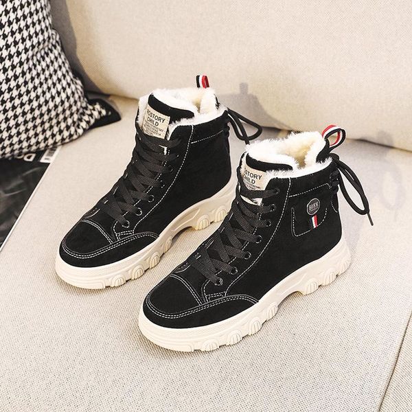 boots 2021 winter warm short plush high-sports women leather round toe shoes lace-up ankle snow cowboy boot flat heels, Black
boots 2021 winter warm short plush high-sports women leather round toe shoes lace-up ankle snow cowboy boot flat heels, Black