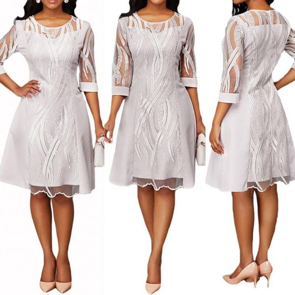 casual dresses mini dress temperament o neck 3/4 sleeve patchwork for office lady solid color, Black;gray
casual dresses mini dress temperament o neck 3/4 sleeve patchwork for office lady solid color, Black;gray
