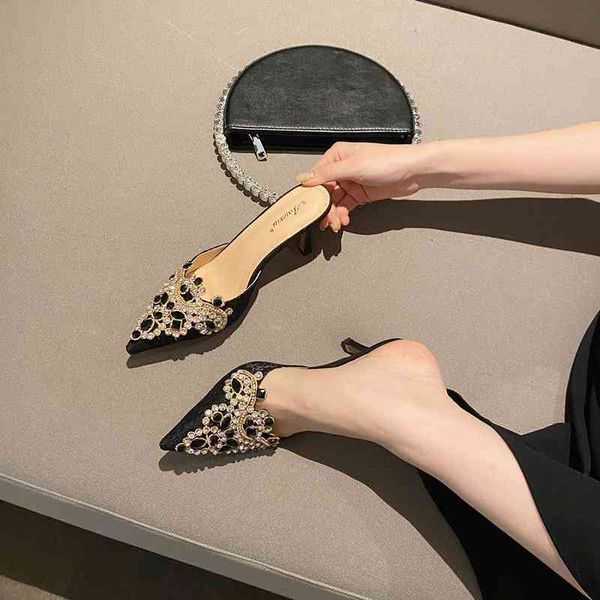 fashion women slippers sandals black beige crystal thin high heels pumps shallow slip on mules flip flops size 35-40
fashion women slippers sandals black beige crystal thin high heels pumps shallow slip on mules flip flops size 35-40