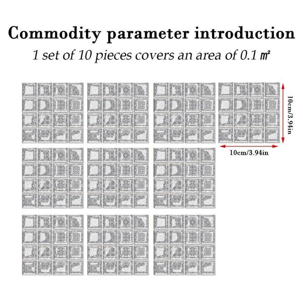 wall stickers mosaic tile sticker 3d self-adhesive removable paper diy craft decoration for kitchen bathroom l23
wall stickers mosaic tile sticker 3d self-adhesive removable paper diy craft decoration for kitchen bathroom l23
