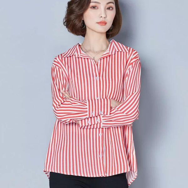 women's blouses & shirts women stripe long sleeve casual loose off shoulder shirt blouse spring summer blusas dd2345, White
women's blouses & shirts women stripe long sleeve casual loose off shoulder shirt blouse spring summer blusas dd2345, White