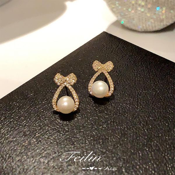 dangle & chandelier lovelink elegant exquisite zircon bow pearl drop earrings for woman fashion jewelry party girl temperament, Silver
dangle & chandelier lovelink elegant exquisite zircon bow pearl drop earrings for woman fashion jewelry party girl temperament, Silver