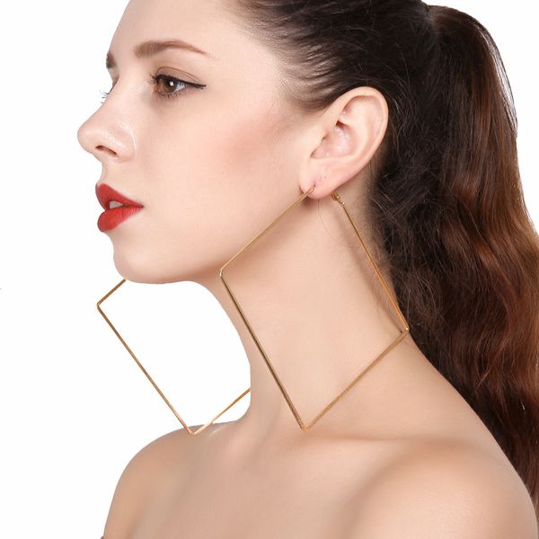 personality trend versatile simple big circle geometric diamond earrings b0639, Silver
personality trend versatile simple big circle geometric diamond earrings b0639, Silver
