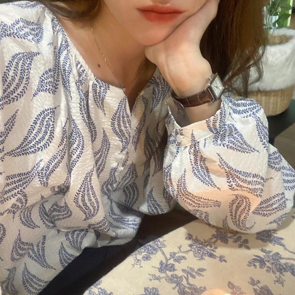women's blouses & shirts 2021 women summer loose blouse wheat ear thin v neck sunproof shirt single breasted full sleeve, White
women's blouses & shirts 2021 women summer loose blouse wheat ear thin v neck sunproof shirt single breasted full sleeve, White