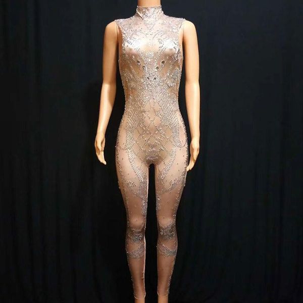 women's jumpsuits & rompers singer jumpsuit rhinestones stretch bodysuit costume stage dance wear celebrate shining leggings nightclub, Black;white
women's jumpsuits & rompers singer jumpsuit rhinestones stretch bodysuit costume stage dance wear celebrate shining leggings nightclub, Black;white