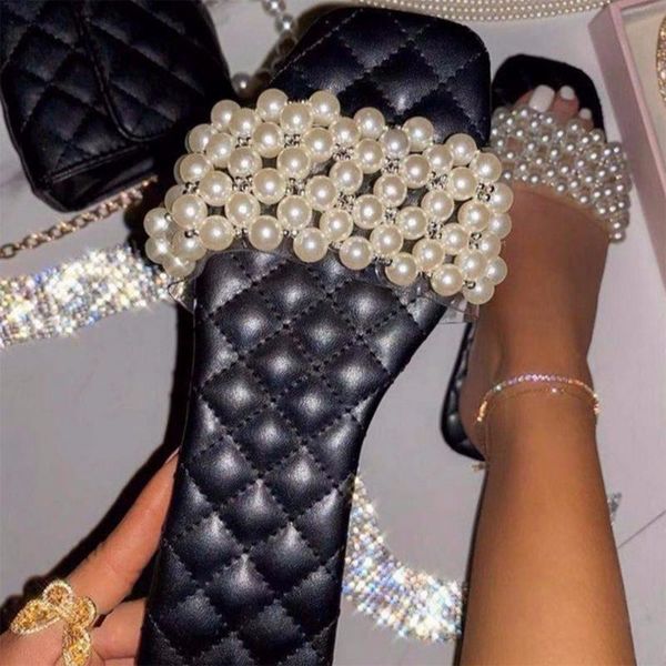 sandals 2021summer female fashion pearl flat non-slip wild bench slippers casual band ladies shoes 43 women slides, Black
sandals 2021summer female fashion pearl flat non-slip wild bench slippers casual band ladies shoes 43 women slides, Black