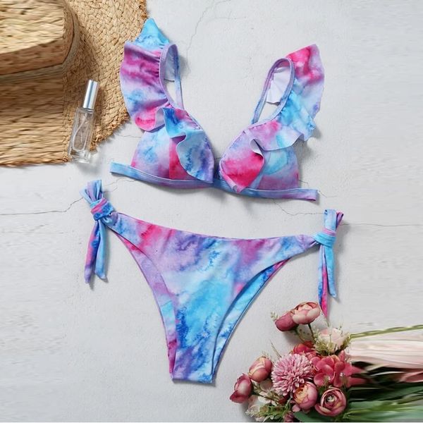 fashion summer batsuit women tie-dye holder bikini set two pieces badpak beach wear badmode maillot de bain, White;black
fashion summer batsuit women tie-dye holder bikini set two pieces badpak beach wear badmode maillot de bain, White;black
