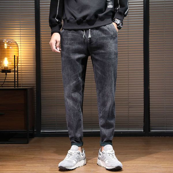 autumn jeans men's versatile slim fit korean small foot black gray casual straight tube fashion brand harlan pants, Blue
autumn jeans men's versatile slim fit korean small foot black gray casual straight tube fashion brand harlan pants, Blue