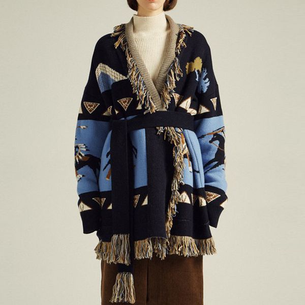 new 2021 winter thick knight jacquard women cardigan cashmere sweater tassel lapel long sleeve overcoat warm jacket y8ko, White;black
new 2021 winter thick knight jacquard women cardigan cashmere sweater tassel lapel long sleeve overcoat warm jacket y8ko, White;black
