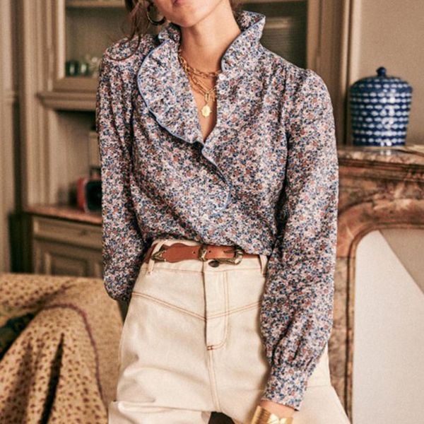 new retro floral print woman ruffles v neck chic elegant vintage blouse 2021 camisas mujer shirts chemisier femme 198d, White
new retro floral print woman ruffles v neck chic elegant vintage blouse 2021 camisas mujer shirts chemisier femme 198d, White