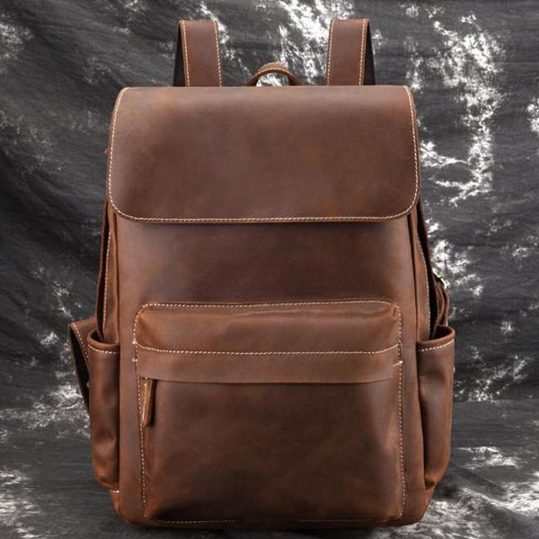 backpack brown color high-end genuine leather backpacks large capacity laptravel arrival vintage shopping bag
backpack brown color high-end genuine leather backpacks large capacity laptravel arrival vintage shopping bag