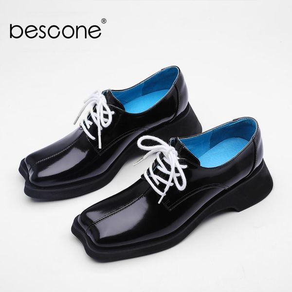 dress shoes bescone pumps woman causal genuien cow leather square toe solid lace up med sqaure british style lady bm818, Black
dress shoes bescone pumps woman causal genuien cow leather square toe solid lace up med sqaure british style lady bm818, Black