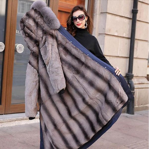 women's fur & faux real parka winter jacket for women long female collar warm parkas plus size yf691, Black
women's fur & faux real parka winter jacket for women long female collar warm parkas plus size yf691, Black