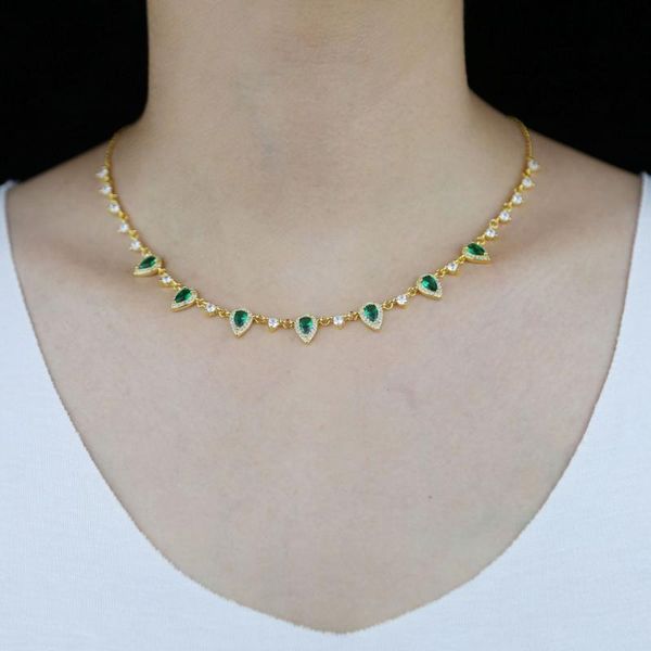 pendant necklaces 2021 fashion women lady jewelry red cubic zirconia tear drop charm choker collar necklace for wedding wholesale, Silver
pendant necklaces 2021 fashion women lady jewelry red cubic zirconia tear drop charm choker collar necklace for wedding wholesale, Silver
