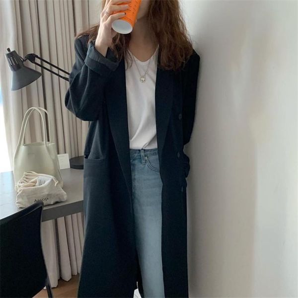 alien kitty retro notched long sleeves double-breasted women coats loose elegance office lady all match female windbreaker, Tan;black
alien kitty retro notched long sleeves double-breasted women coats loose elegance office lady all match female windbreaker, Tan;black