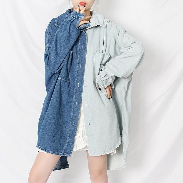 women's jackets 2021 spring fashion korea casual lapel single-breasted loose color bat long-sleeved cowboy windbreaker jacket, Black;brown
women's jackets 2021 spring fashion korea casual lapel single-breasted loose color bat long-sleeved cowboy windbreaker jacket, Black;brown
