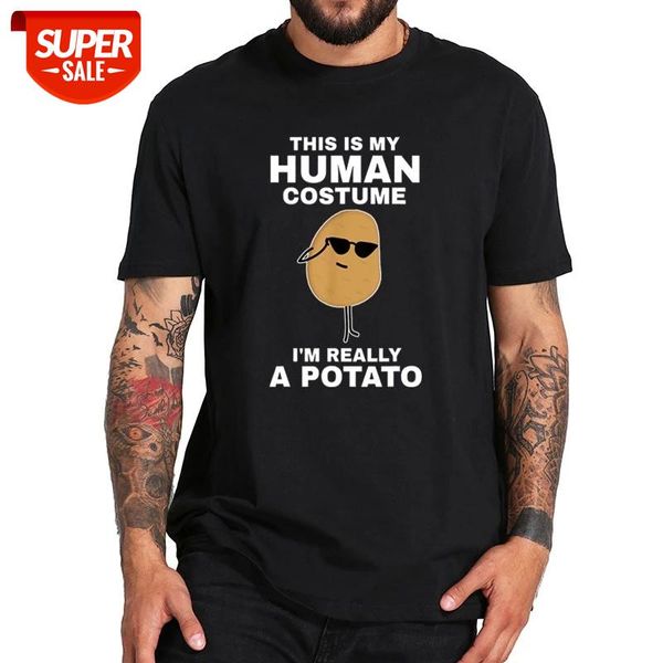 funny this is my human costume i'm really a potato halloween t shirt 100% cotton soft tee #2r2u, White;black
funny this is my human costume i'm really a potato halloween t shirt 100% cotton soft tee #2r2u, White;black