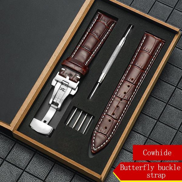 watch bands watchband 16mm 18mm 19mm 20mm 21mm 22mm genuine leather with butterfly clasp croco grain bracelet, Black;brown
watch bands watchband 16mm 18mm 19mm 20mm 21mm 22mm genuine leather with butterfly clasp croco grain bracelet, Black;brown