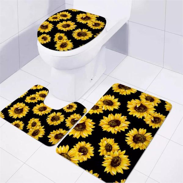 upetstory 3pcs/set sunflower print toilet seat cover set nonslip pedestal rug absorbent bathroom carpet toilet lid covers
upetstory 3pcs/set sunflower print toilet seat cover set nonslip pedestal rug absorbent bathroom carpet toilet lid covers