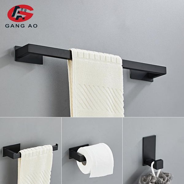 bath accessory set bathroom hardware self adhesive accessories black finish towel bar hook ring toilet paper holder
bath accessory set bathroom hardware self adhesive accessories black finish towel bar hook ring toilet paper holder