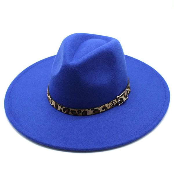 fedora hat men women leopard grain ribbon felts jazz caps white blue army green panama trilby formal party hats lagre brim 9.5cm, Blue;gray
fedora hat men women leopard grain ribbon felts jazz caps white blue army green panama trilby formal party hats lagre brim 9.5cm, Blue;gray