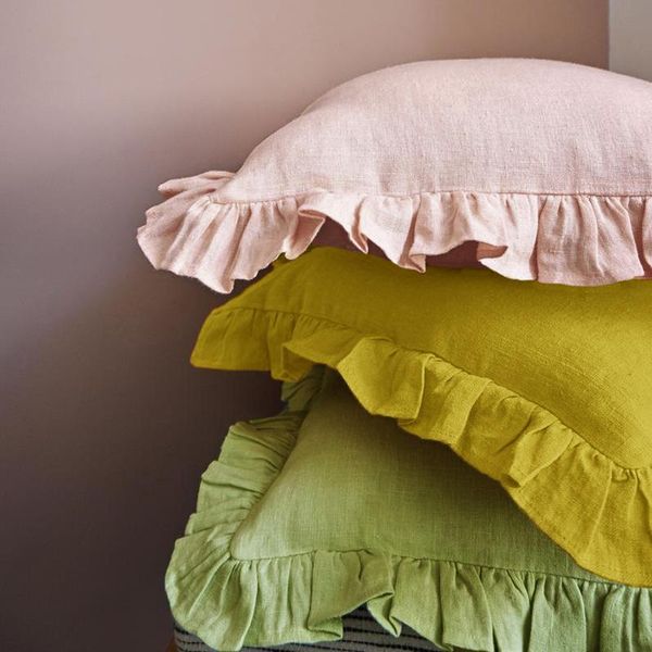 cushion/decorative pillow cilected 100% pure linen cushion cover solid color ruffled home bedroom living room decorative 40x40 45x45 50x50
cushion/decorative pillow cilected 100% pure linen cushion cover solid color ruffled home bedroom living room decorative 40x40 45x45 50x50