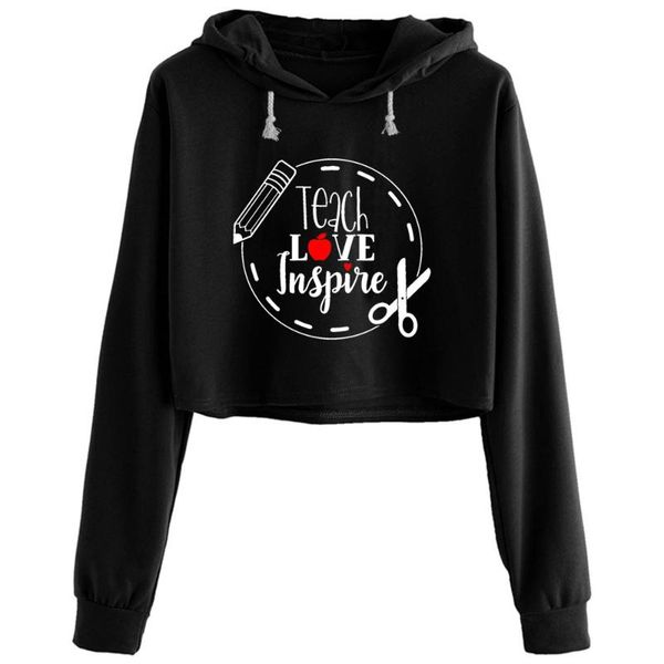 women's hoodies & sweatshirts teach love inspire crop women goth grunge harajuku anime pullover for girls, Black
women's hoodies & sweatshirts teach love inspire crop women goth grunge harajuku anime pullover for girls, Black