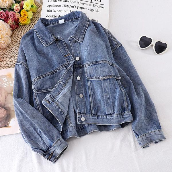 women's jackets vintage denim jacket women spring autumn short coat oversized outerwear coats windbreaker boyfriend female jeans, Black;brown
women's jackets vintage denim jacket women spring autumn short coat oversized outerwear coats windbreaker boyfriend female jeans, Black;brown