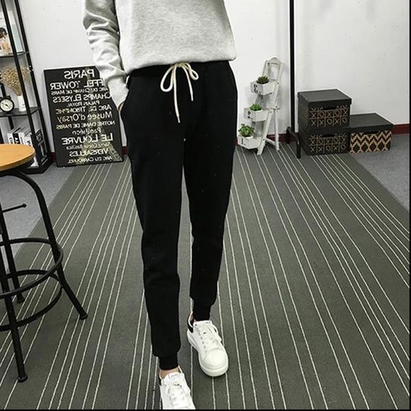 women soft cotton joggers with solid girls sweatpants pull on pants sport pants elastic drawstring waist drop shipping, Black;white
women soft cotton joggers with solid girls sweatpants pull on pants sport pants elastic drawstring waist drop shipping, Black;white