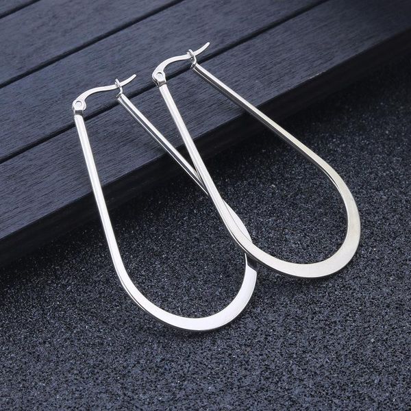 hoop & huggie 1 pair titanium steel earring smooth elliptical earrings loud party and nightclubs loop for women jewelry, Golden;silver
hoop & huggie 1 pair titanium steel earring smooth elliptical earrings loud party and nightclubs loop for women jewelry, Golden;silver