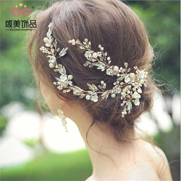 headpieces wedding headband handmade pearls leaf flower bridal earring headwear hair accessory for decoration, Silver
headpieces wedding headband handmade pearls leaf flower bridal earring headwear hair accessory for decoration, Silver