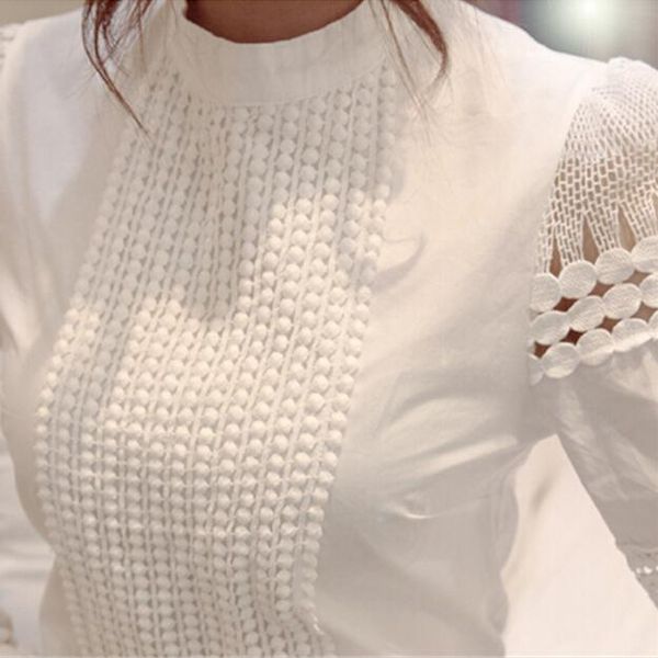 women's blouses & shirts 2021 ol cotton shirt fashion elegant long sleeves lace t-shirt plus size ladies office women blusas femininas, White
women's blouses & shirts 2021 ol cotton shirt fashion elegant long sleeves lace t-shirt plus size ladies office women blusas femininas, White