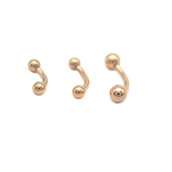 rose gold eyebrow ring 6mm 8mm 10mm curved 1.2mm barbells body jewelry fashion body piercing jewelry, Silver 
rose gold eyebrow ring 6mm 8mm 10mm curved 1.2mm barbells body jewelry fashion body piercing jewelry, Silver