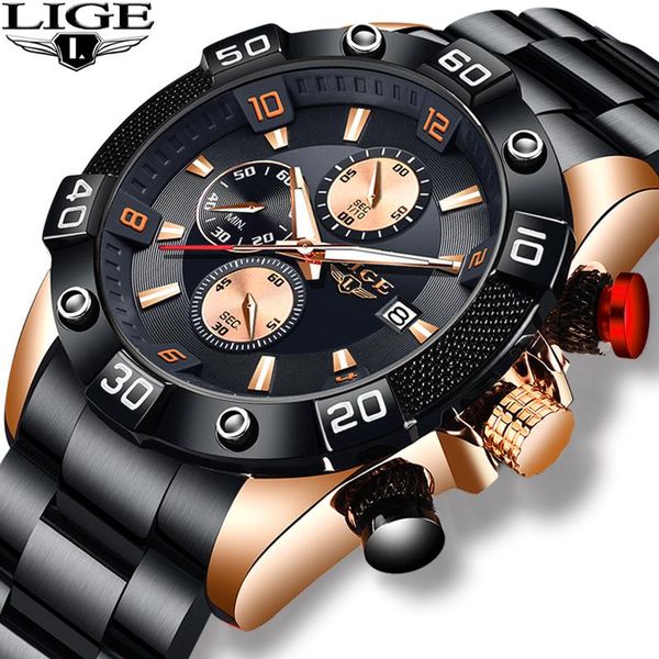 wristwatches gift lige men watches classic aesthetic design watch sport waterproof stainless wristwatch male quartz relogio masculino, Slivery;brown
wristwatches gift lige men watches classic aesthetic design watch sport waterproof stainless wristwatch male quartz relogio masculino, Slivery;brown