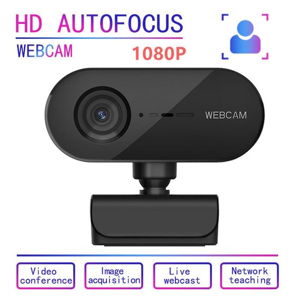 webcams 1080p auto focus hd webcam rotatable pc deskweb camera cam mini computer webcamera with mic video recording work est