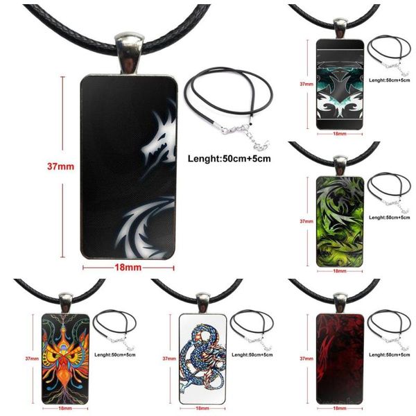 pendant necklaces abstract tribal dragon glass cabochon choker rectangle necklace steel color jewelry for women gift, Silver
pendant necklaces abstract tribal dragon glass cabochon choker rectangle necklace steel color jewelry for women gift, Silver