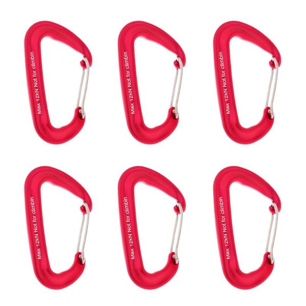 cords, slings and webbing 6pcs/lot durable 12kn/2600lbs aluminum wire gate spring clip carabiner backpack hammock camping hiking equipment r
cords, slings and webbing 6pcs/lot durable 12kn/2600lbs aluminum wire gate spring clip carabiner backpack hammock camping hiking equipment r