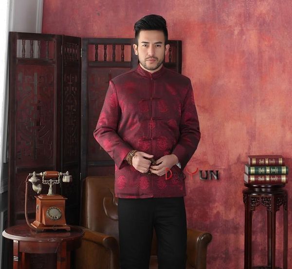 men's jackets fashion burgundy winter thick male polyester overcoat chinese cotton-padded jacket traditional tang suit s m xl xxl xxx, Black;brown
men's jackets fashion burgundy winter thick male polyester overcoat chinese cotton-padded jacket traditional tang suit s m xl xxl xxx, Black;brown