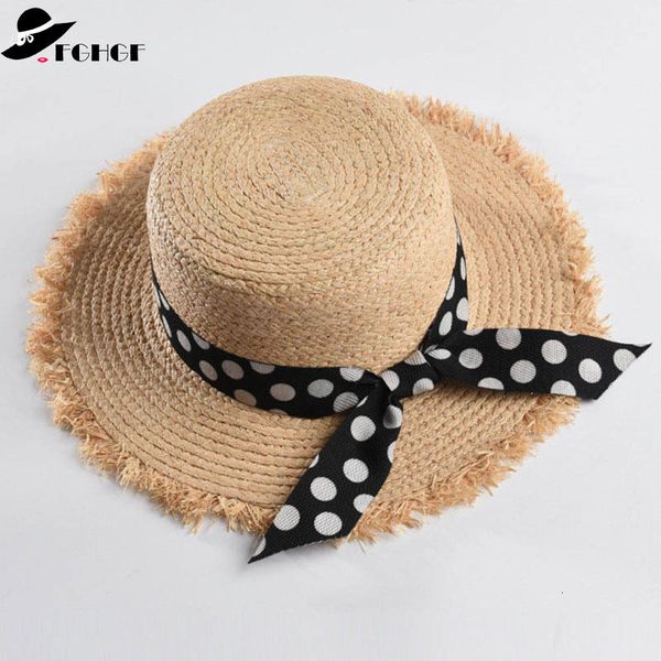 2021 new classical ladies raffia hats ribbon bowknot accent fringed wide brim sun flat summer straw hat women boater beach cap ybay, Blue;gray
2021 new classical ladies raffia hats ribbon bowknot accent fringed wide brim sun flat summer straw hat women boater beach cap ybay, Blue;gray