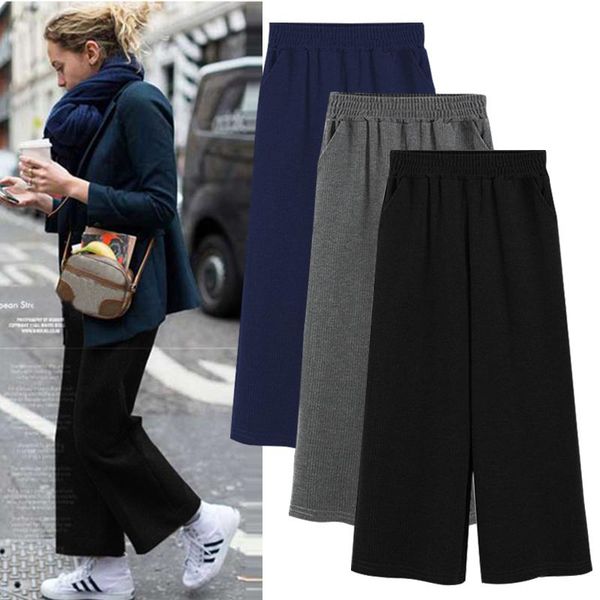 women's pants & capris jvzkass large size wide leg female autumn and winter models loose thin section casual nine z245, Black;white
women's pants & capris jvzkass large size wide leg female autumn and winter models loose thin section casual nine z245, Black;white