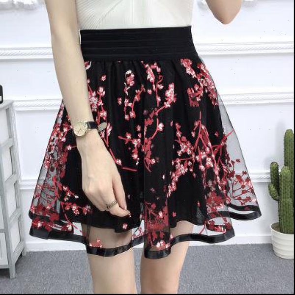 new casual grid cherry blossoms floral lace skirts women a line mini black skirts female high waist prevent exposure
new casual grid cherry blossoms floral lace skirts women a line mini black skirts female high waist prevent exposure