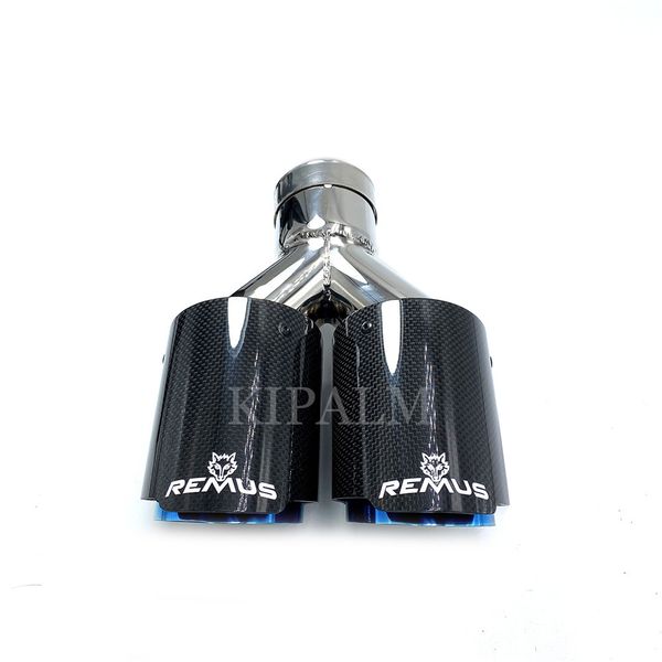 1 pcs car universal dual pipes muffler equal length straight cut remus sport glossy carbon fiber exhaust tips glossy blue inner pipe for bmw
1 pcs car universal dual pipes muffler equal length straight cut remus sport glossy carbon fiber exhaust tips glossy blue inner pipe for bmw