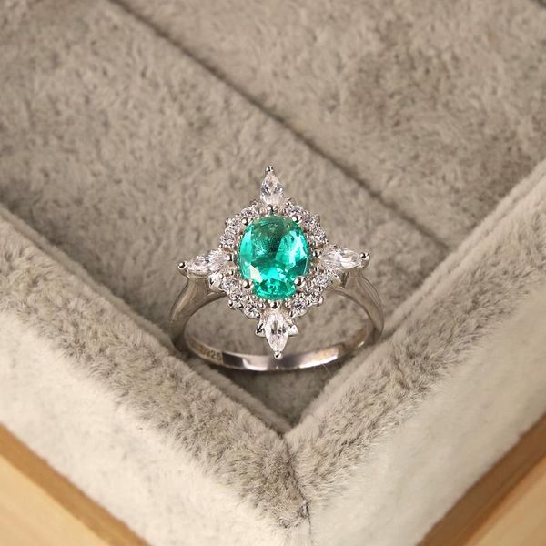 Cluster Rings Fashion Korean S925 Sterling Silver Oval Emerald Zircon Wedding Ring Female Engagement Jewelry Gift, Golden;silver
Cluster Rings Fashion Korean S925 Sterling Silver Oval Emerald Zircon Wedding Ring Female Engagement Jewelry Gift, Golden;silver