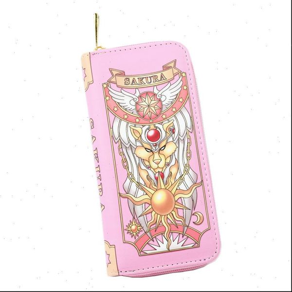 arrival carteira sakura card captor wallet the clow long pink and red wine color women purse free, Red;black
arrival carteira sakura card captor wallet the clow long pink and red wine color women purse free, Red;black